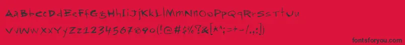 Подробнее о шрифте Rapjack Шрифт Rapjack – чёрные шрифты на красном фоне
