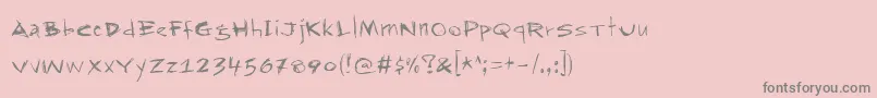 More about Rapjack Font Rapjack Font – Gray Fonts on Pink Background
