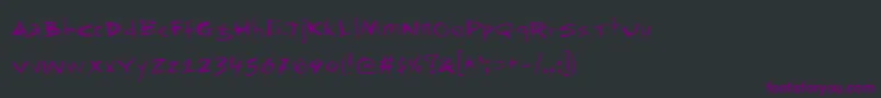 Rapjack Font – Purple Fonts on Black Background