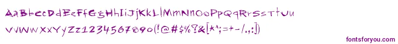 Rapjack Font – Purple Fonts on White Background