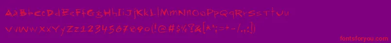 More about Rapjack Font Rapjack Font – Red Fonts on Purple Background