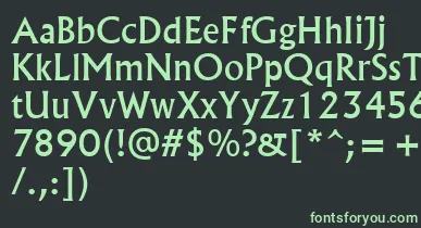 Albr55x font – Green Fonts On Black Background