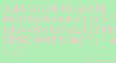 Albr55x font – Pink Fonts On Green Background
