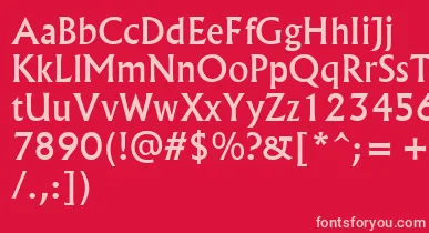 Albr55x font – Pink Fonts On Red Background