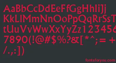 Albr55x font – Red Fonts On Black Background