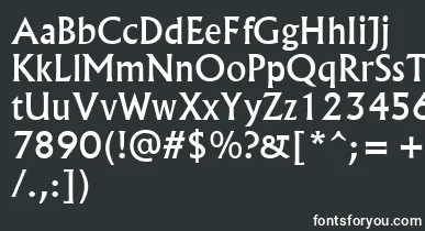 Albr55x font – White Fonts On Black Background