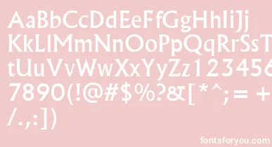 Albr55x font – White Fonts On Pink Background