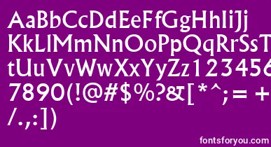 Albr55x font – White Fonts On Purple Background