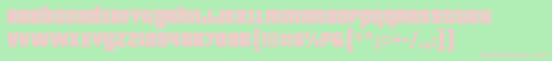 PricedownBl Font – Pink Fonts on Green Background