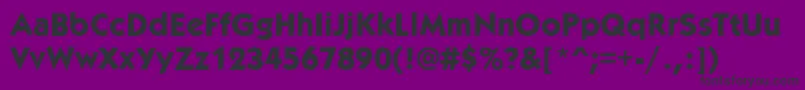 KabobextraboldRegular Font – Black Fonts on Purple Background