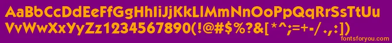 KabobextraboldRegular Font – Orange Fonts on Purple Background