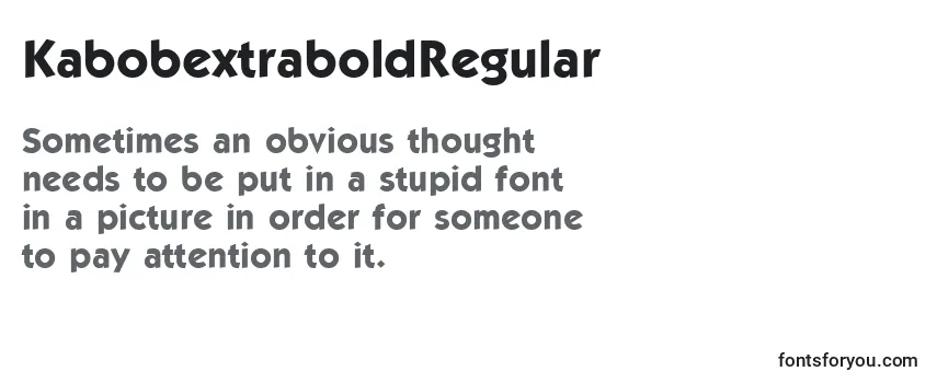 KabobextraboldRegular Font