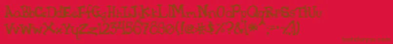 Шрифт Pink – коричневые шрифты на красном фоне