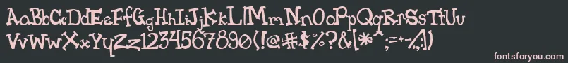 Pink Font – Pink Fonts on Black Background