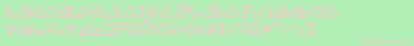 Pink Font – Pink Fonts on Green Background