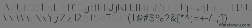 Helloruhdonkulous Font – Black Fonts on Gray Background