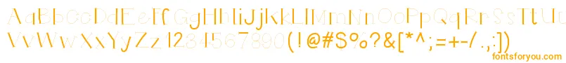 Helloruhdonkulous-Schriftart – Orangefarbene Schriften