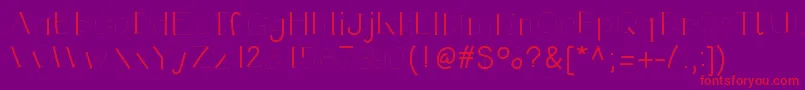 Helloruhdonkulous Font – Red Fonts on Purple Background