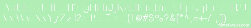 Helloruhdonkulous Font – White Fonts on Green Background