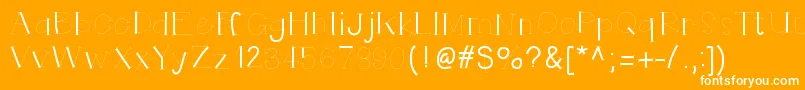 Helloruhdonkulous Font – White Fonts on Orange Background