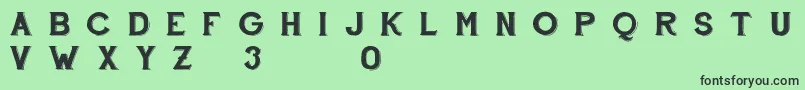FontscafeHandshoptypographyC30Demo Font – Black Fonts on Green Background
