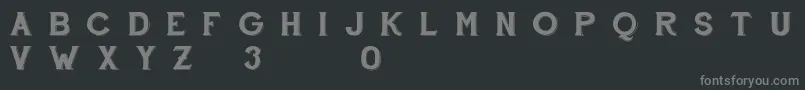 フォントFontscafeHandshoptypographyC30Demo – 黒い背景に灰色の文字
