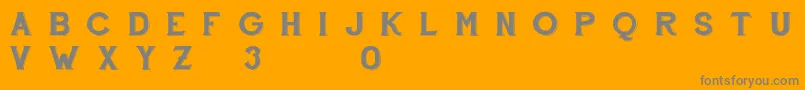 FontscafeHandshoptypographyC30Demo Font – Gray Fonts on Orange Background