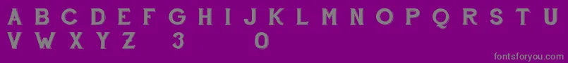 FontscafeHandshoptypographyC30Demo Font – Gray Fonts on Purple Background