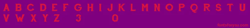 FontscafeHandshoptypographyC30Demo Font – Red Fonts on Purple Background