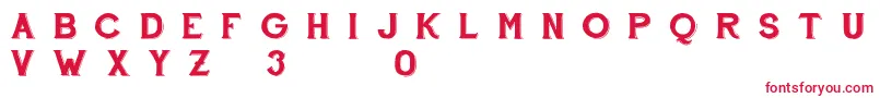 FontscafeHandshoptypographyC30Demo Font – Red Fonts on White Background