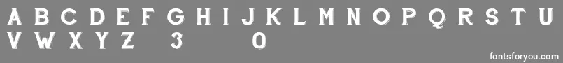 Czcionka FontscafeHandshoptypographyC30Demo – białe czcionki na szarym tle