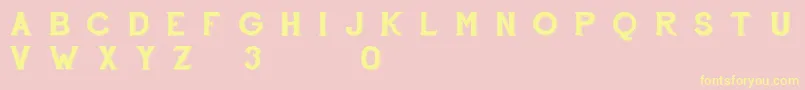 FontscafeHandshoptypographyC30Demo Font – Yellow Fonts on Pink Background