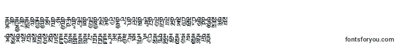 Tibetanmachineweb6-fontti – Logofontit