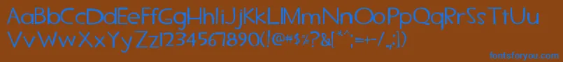 Tf2secondary Font – Blue Fonts on Brown Background