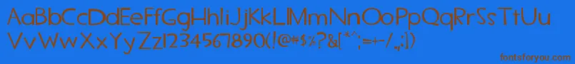 Tf2secondary Font – Brown Fonts on Blue Background