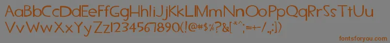 Tf2secondary Font – Brown Fonts on Gray Background