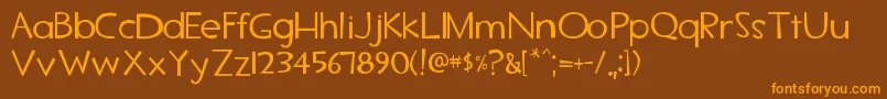 Tf2secondary Font – Orange Fonts on Brown Background