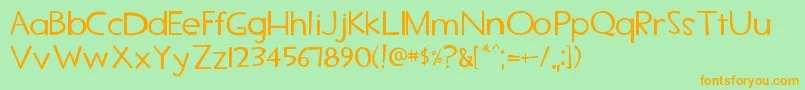 Tf2secondary Font – Orange Fonts on Green Background