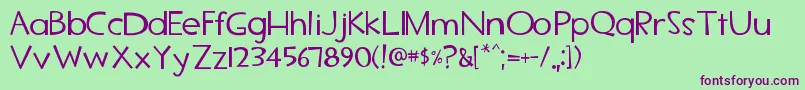 Tf2secondary Font – Purple Fonts on Green Background