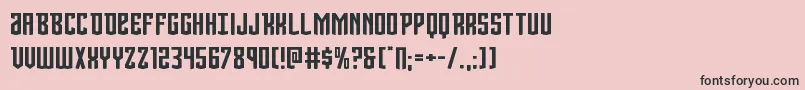 Viceroyexpand Font – Black Fonts on Pink Background