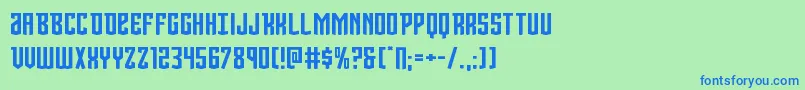 Viceroyexpand Font – Blue Fonts on Green Background