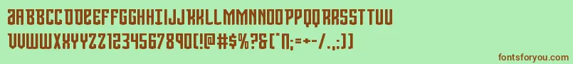 Viceroyexpand Font – Brown Fonts on Green Background