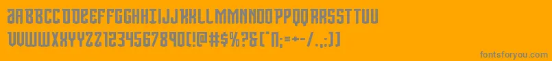 Viceroyexpand Font – Gray Fonts on Orange Background