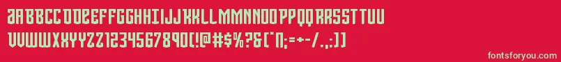 Viceroyexpand Font – Green Fonts on Red Background