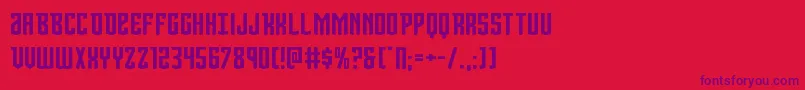 Viceroyexpand Font – Purple Fonts on Red Background