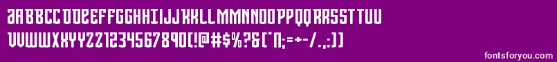 フォントViceroyexpand – 紫の背景に白い文字