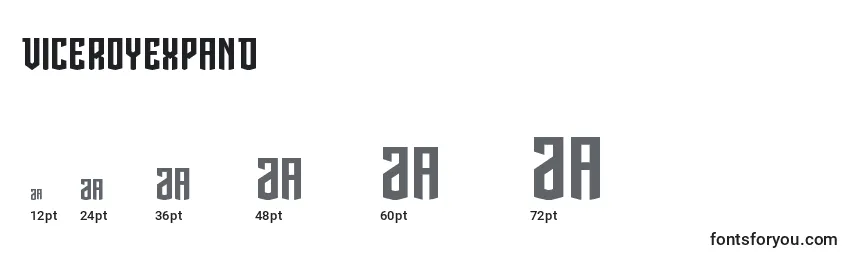 Viceroyexpand Font Sizes