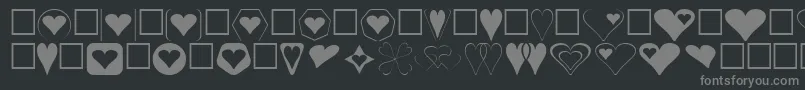 More about HeartsFor3DFx Font HeartsFor3DFx Font – Gray Fonts on Black Background