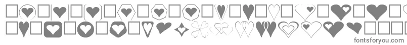 Fonte HeartsFor3DFx – fontes cinzentas