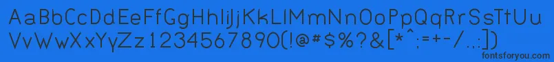 Bernn Font – Black Fonts on Blue Background